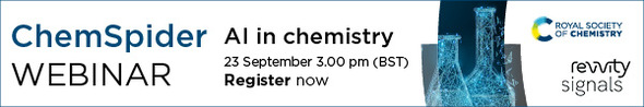 ChemSpider webinar - AI in chemistry, 23 September