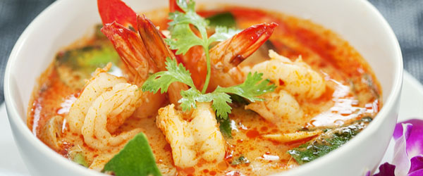 Tom Yam Goong, a traditional Thai soup