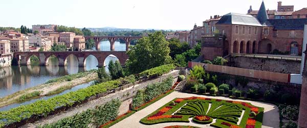 Garden in Museum of Toulouse-Lautrec - Albi - Region of the Tarn - France