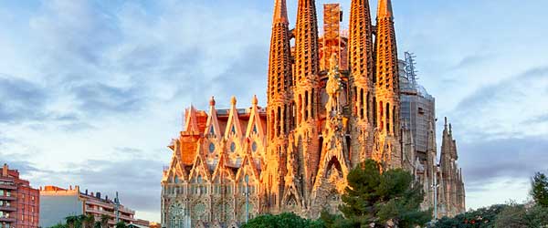 La Sagrada Familia - the impressive cathedral designed by Gaudi