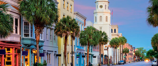A street in Charleston, South Carolina's oldest and largest city.