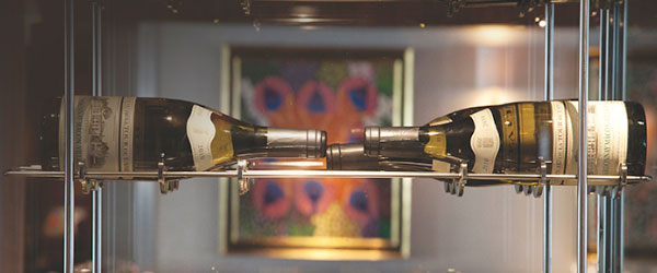 The wine cellar on-board Saga Sapphire is always stocked